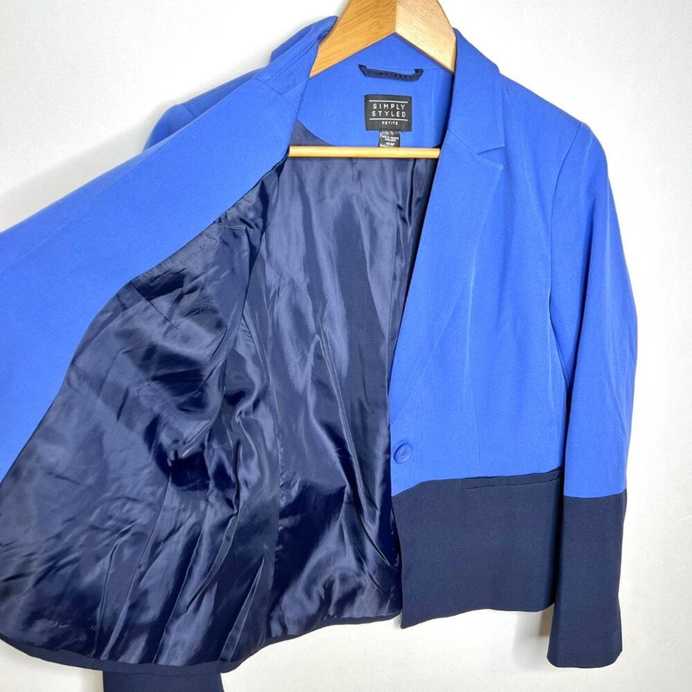 Nwt Simply Styled By Sears Blue Color Block Blaze… - image 4